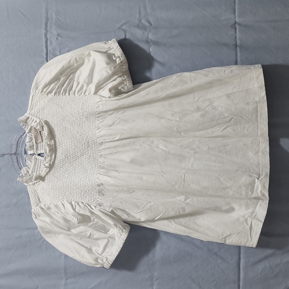 White LOFT Brand Blouse Size XXS Petite - Picture 2 of 3